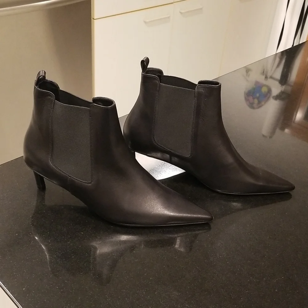 💕ANINE BING💕 Stevie Boots ~ Black Leather 37 New Without Box - Picture 13 of 16